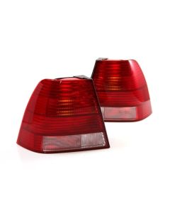 99-05 VW JETTA BORA MK4 EURO OEM FACTORY STYLE TAILLIGHTS - RED/CLEAR