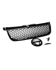 RS Style Hex Mesh Grille for MK4 99-05 VW Jetta Bora w/ Badge Holder