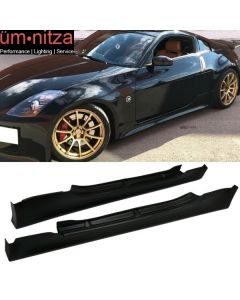 Fits 03-09 Nissan 350Z Z33 V Style Side Skirts Extension Rocker Panel Unpainted