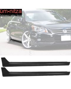 Fits 08-12 Honda Accord 4Dr JDM Style Side Skirts - PP