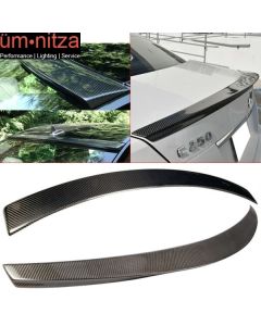 Fits 08-14 C-Class W204 Sedan Carbon Fiber OE Roof Wing & D Type Trunk Spoiler