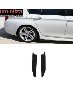 Universal V4 Side Skirts Extension Winglet Wind Blades Rocker Splitter 2PC - PU