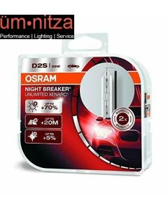 OSRAM XENARC NIGHT BREAKER LASER D2S 200% 4500K HID XENON Two Bulbs 2x 66240XNL