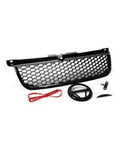 99-05 VW JETTA BORA MK4 GLI RS STYLE HONEYCOMB HEX MESH GRILLE W/ BADGE HOLDER