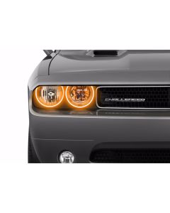 Dodge Challenger w/o OEM HID (08-14): Profile Prism Fitted Halos (RGB)