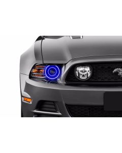 Ford Mustang w/ OEM HID (10-14): Profile Prism Fitted Halos (RGB)