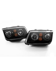 99-05 VW JETTA MK4 OEM HID REPLICA ECODE BLACK PROJECTOR HEADLIGHTS - H7 HOUSING