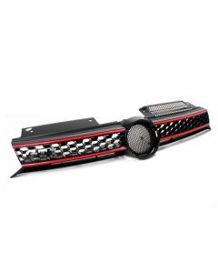 10-14 VW MK6 GOLF/GTI/JETTA SPORTWAGEN GTI STYLE GRILLE - BLACK w/ RED TRIM