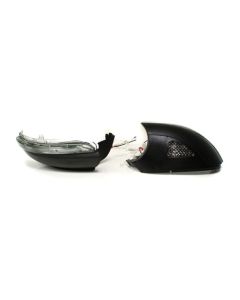 Sequential Turn Signal Smoked Lens Lower Mirror Caps for 10-14 VW MK6 Golf/GTI