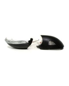 Sequential Turn Signal Clear Lens Lower Mirror Caps for 10-14 VW MK6 Golf/GTI