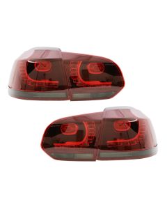 10-14 VW MK6 Golf/GTI R LED Taillights w/Smoke Signal - Error Free Plug and Play