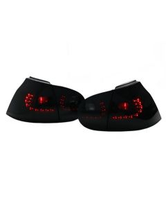 06-09 VW MK5 GOLF GTI R32 RABBIT MK6 R-LOOK LED TAILLIGHTS - CRYSTAL SMOKE/BLACK