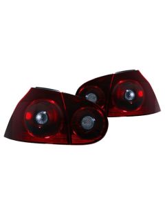 06-09 VW MK5 RABBIT/GTI/R32 /DEPO TAILLIGHTS - EURO DARK CHERRY RED