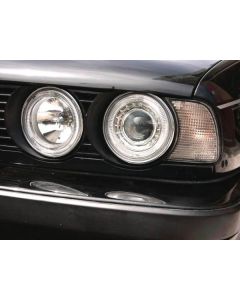 1989-1996 Fit BMW E34 5 Series / E32 7 Series DEPO Angel Eye Projector Glass Lens Headlights