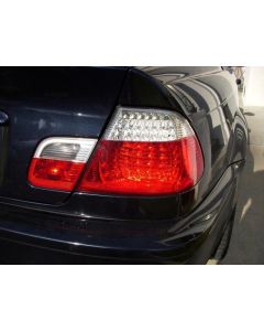 2000-2003 Fit BMW E46 3 Series 2 Door Coupe Red/Clear or Red/Smoke LED Tail Light