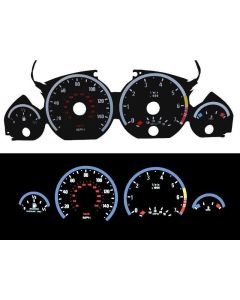 1999-2006 Fit BMW E46 3 Series Non-M3 Models - E92 M3 Style Glow Gauge Face Overlay Set