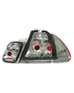 1999-2001 Fit BMW E46 3 Series 4 Door Sedan Red / Clear or Red / Smoke Tail Light