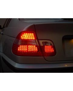 2002-2005 Fit BMW 3 Series E46 4D Sedan DEPO 4 Pieces LED Euro Rear Tail Light