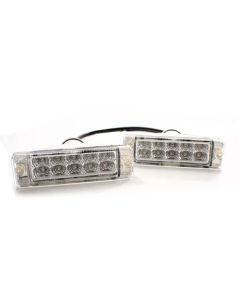 VW GOLF JETTA MK1 MK2 EURO-SPEC SMALL BUMPER LED TURN SIGNAL LIGHTS - CLEAR