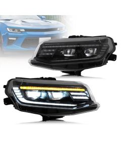 VLAND Projector Headlights For Chevrolet / Chevy Camaro LT SS RS ZL LS 2016-2018