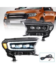 VLAND Matrix Projector and Full LED Headlights for Ford Ranger 2015-UP (Not For American Models)