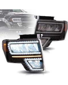 VLAND Full LED Headlights For Ford F150 2009-2014 (Fit For Factory Xenon & Halogen Models)