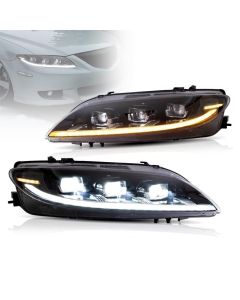 VLAND Dual Beam LED Projector Headlights For Mazda 6 2003-2008