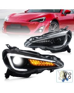 VLAND Dual Beam Projector Headlights for Toyota 86 GT86 2012-2020 Subaru BRZ 2013-2020 Scion FR-S 2013-2020