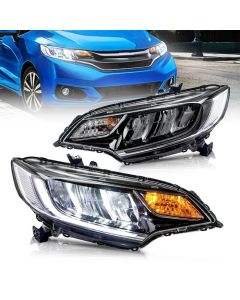 VLAND Full LED Headlights For Honda Fit / Jazz 2014-2019 With Dynamic Turn Signal