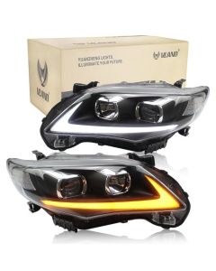 VLAND LED Headlights  For Toyota Corolla 2011 2012 2013 (Bulbs are not included)