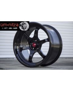 AodHan 18x9.5  AH08 5x114.3 +30 Full Gloss Black Wheels (Set of 4)