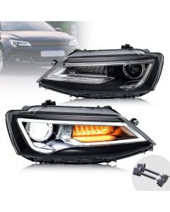 VLAND Dual Beam Headlights For Volkswagen Jetta / Sagitar (NOT GLI) 2012-2018 (Bulbs Not Included)