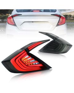 VLAND Full LED Taillights For Honda Civic 10 Gen Sedan ( Not for Hatchback/ Type R) 2016 2017