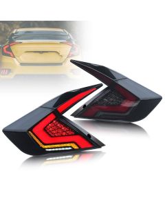 VLAND Full LED Tail Lights For Honda Civic Sedan 2016-2021 With DRL Start Up Animation(Not Fit Hatchback &amp; Type R)