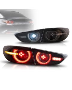 VLAND Tail Lights For Mazda 3 Axela Sedan 2019-UP w/ Dynamic Welcome Lighting (Do Not Fit Hatchback and Mazda 3 TCR)