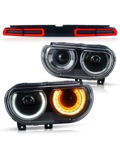 VLAND Headlights And Tail Lights For Dodge Challenger 2008-2014