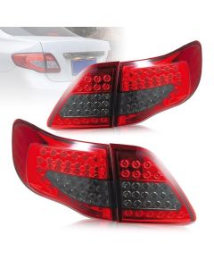 VLAND Tail Lights For Toyota Corolla 2008-2011 ABS, PMMA, GLASS Material(Fit for American Models)