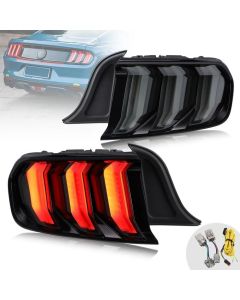 VLAND GT Five Model Full LED Taillights For Ford Mustang 2015-2019 (Can Fit For US/Euro Models)