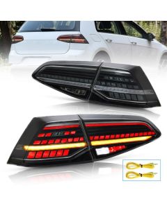 VLAND LED Taillights for Volkswagen Golf 7 MK7 MK7.5 2013-2019 (Not fit for Golf GTI 7.5|Golf R| Wagon|Halogen Models)