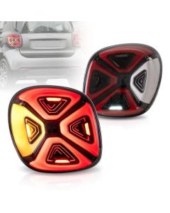 VLAND Full LED Tail Lights For Mercedez Benz Smart 453 Fortwo/Forfour 2015-2019 With Start-up Animation