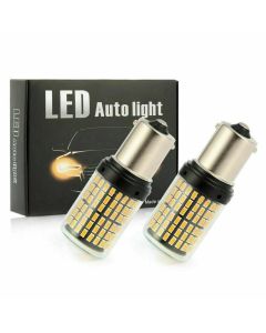 VLAND 1156 LED Turn Signal Light Bulb Amber P21W 2800LM 144SMD (Pack of 2)