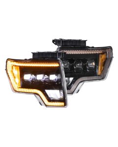 Ford F-150 (09-14) XB LED Headlights (Amber DRL)