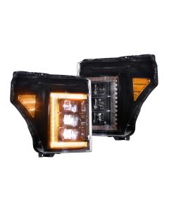 Ford Super Duty (11-16) XB LED Headlights (Amber DRL)