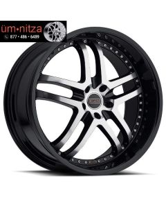 Milanni 20X9  9012 Kapri 5x120 ET15 Black Machined Wheel (1)