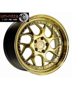 AodHan 18x8.5  Ds01 5x108 +35 Gold Vacuum Wheels Fits Focus Svt Escort