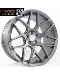 AodHan 18X9  LS002 Rims 5X114.3 +15 Gun Metal Wheels Fits Infiniti G35 Coupe