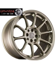 AodHan 17X9  AH06 4X100/114.3 +25 Bronze Rims Fits Civic Crx 200Sx Mr2 XB Celica