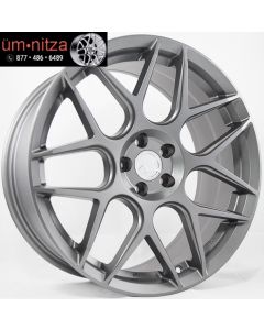 AodHan 18x8.0  LS002 5X112 +40 Matte Gunmetal Wheel (1)