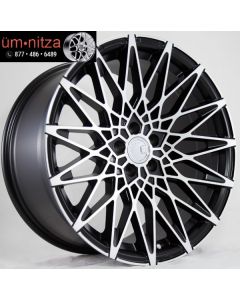 AodHan 18x9.0  LS001 5X114.3 +15 Matte Black Machined Face Wheel (1)