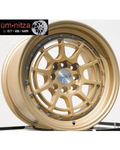 AodHan 15x8  AH04 4x100/114.3 +20 Full Gold Wheel (1)